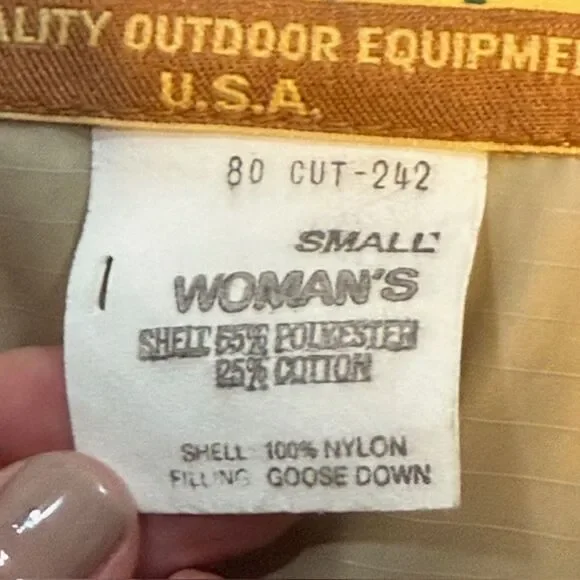 Vintage REI Co-op Women's Red Goose Down Puffer Jacket S Removable Hood - Picture 9 of 11